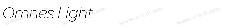 Omnes Light字体转换 Omnes Light字体转换